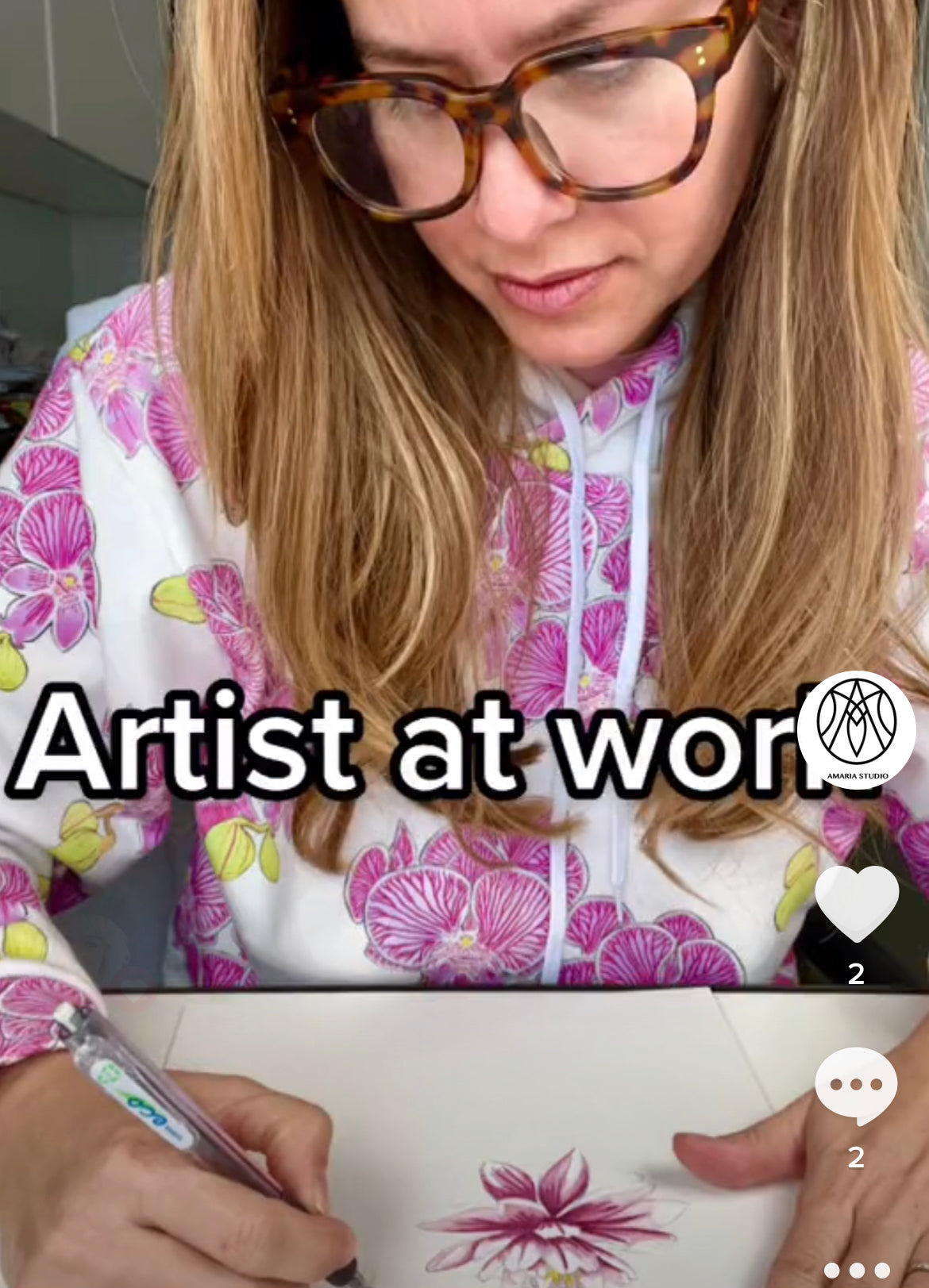 Orchid Unisex Hoodie - Amaria Studio