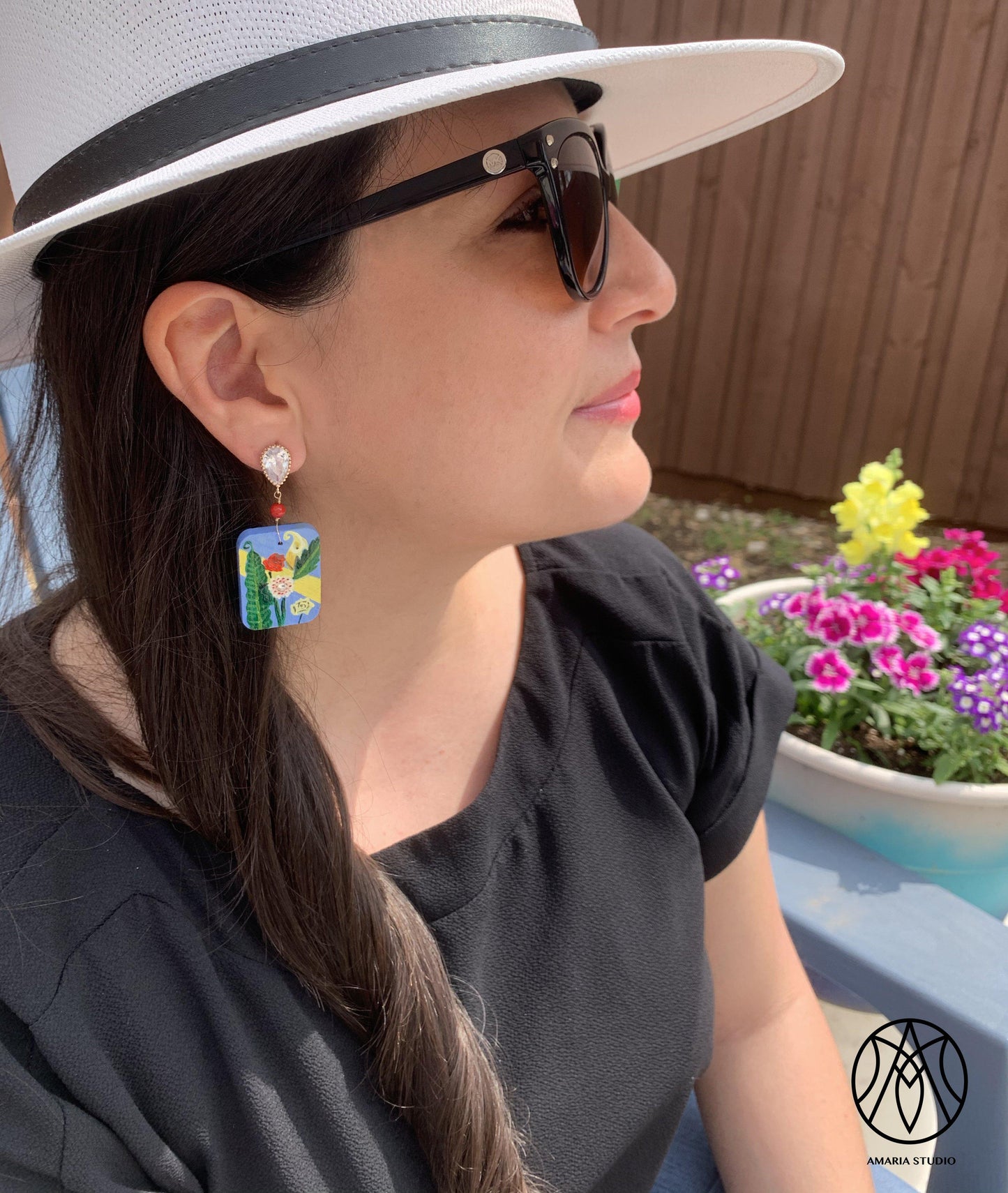 Beyond the Garden Gate Earrings - Amaria Studio