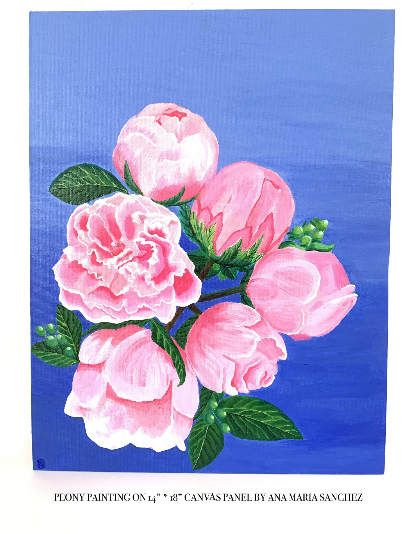 Peonies Painting - Amaria Studio