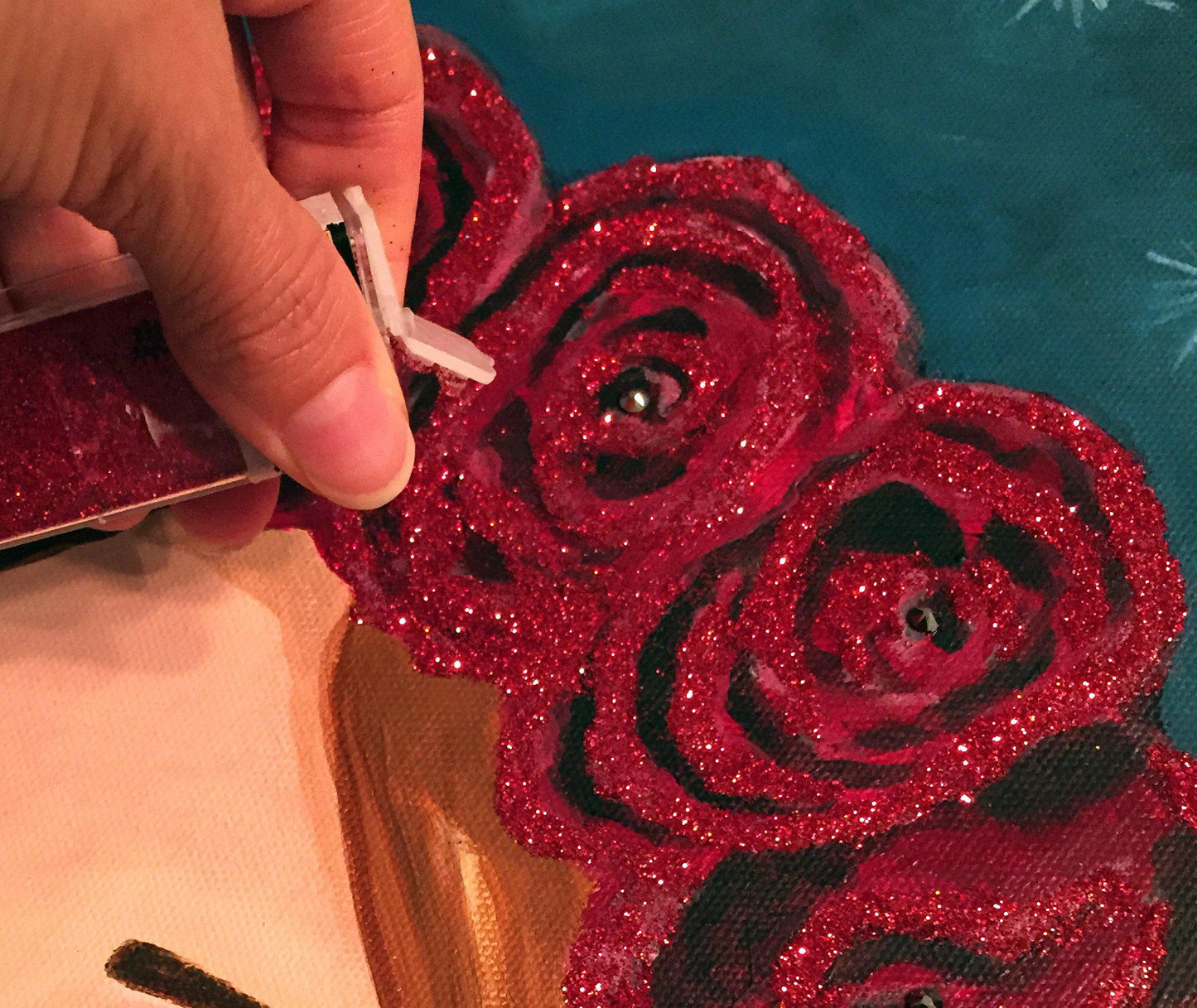 Roses and Stars Painting - Amaria Studio
