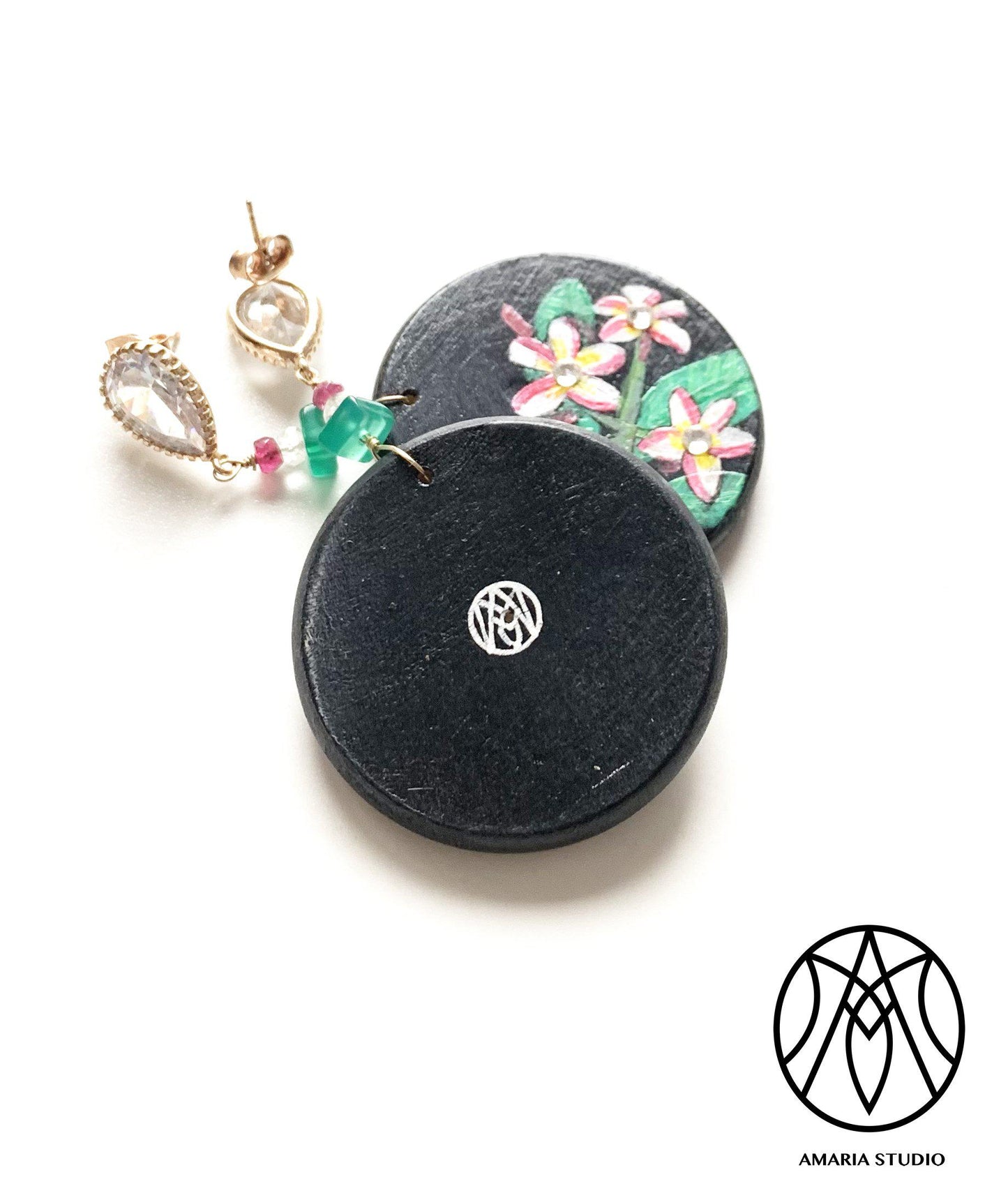 Plumeria Earrings - Amaria Studio