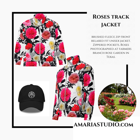 Roses Unisex track jacket - Amaria Studio