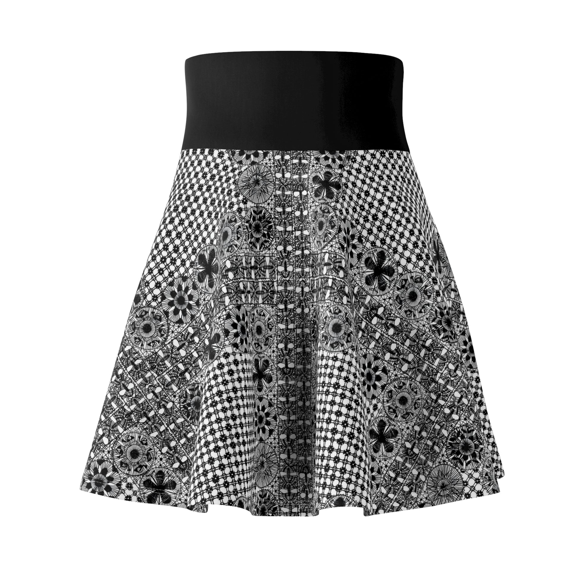 Lace womens skater skirt ñanduti paraguay lace - Amaria Studio