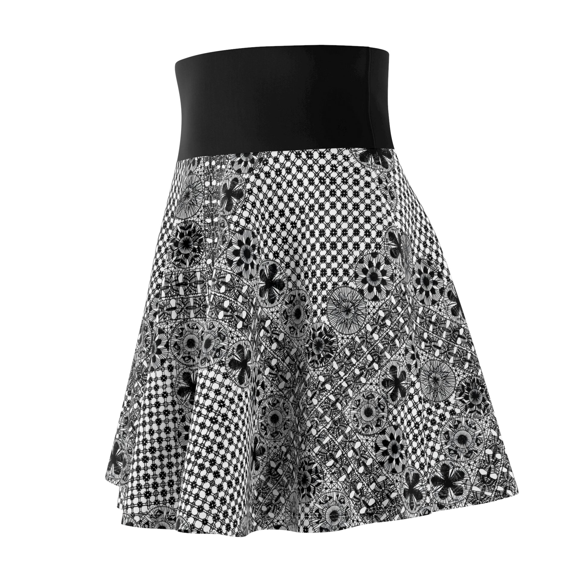 Lace womens skater skirt ñanduti paraguay lace - Amaria Studio