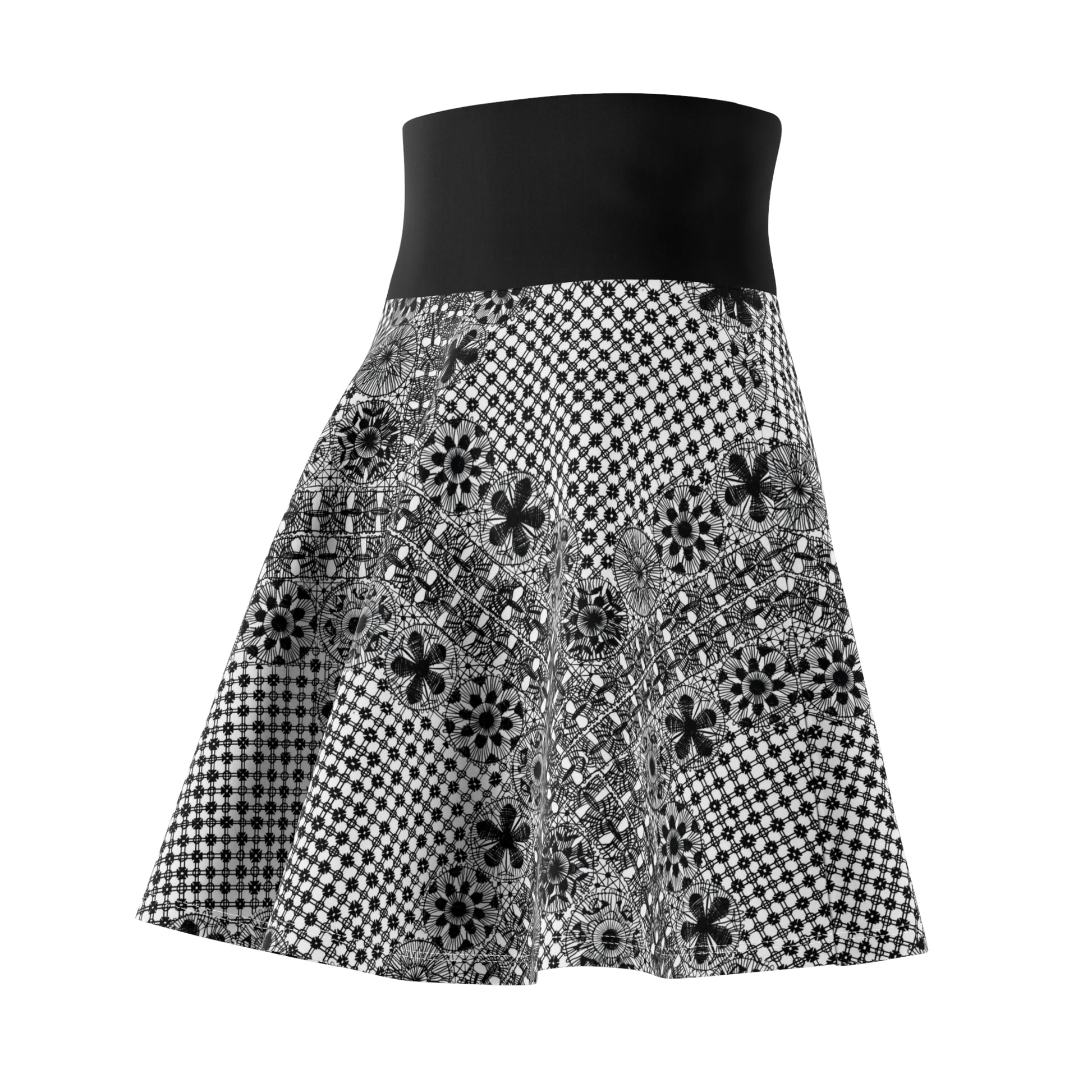 Lace womens skater skirt ñanduti paraguay lace - Amaria Studio