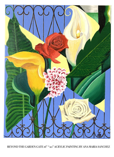 Beyond The Garden Gate Painting - Amaria Studio