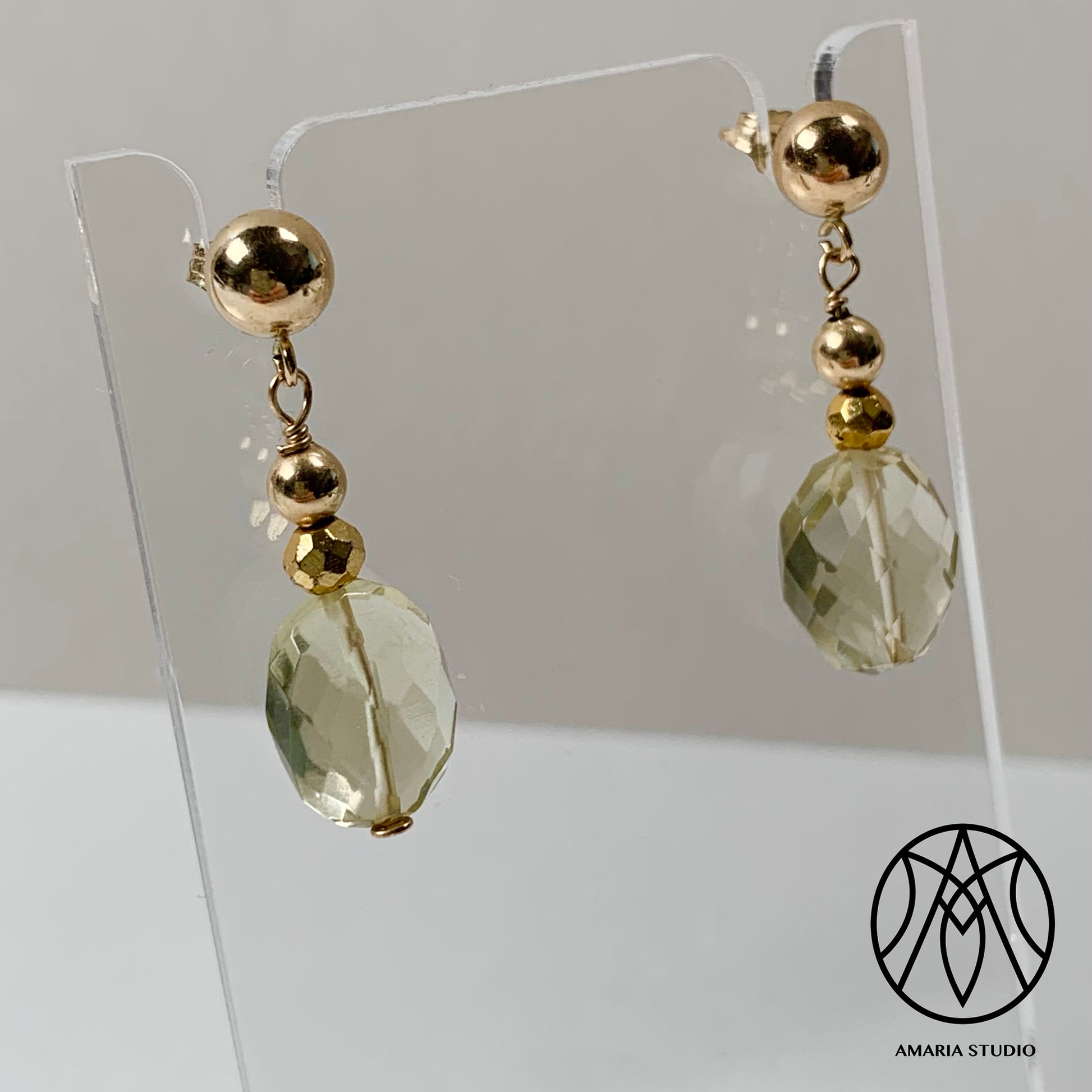 Citrine earrings - Amaria Studio