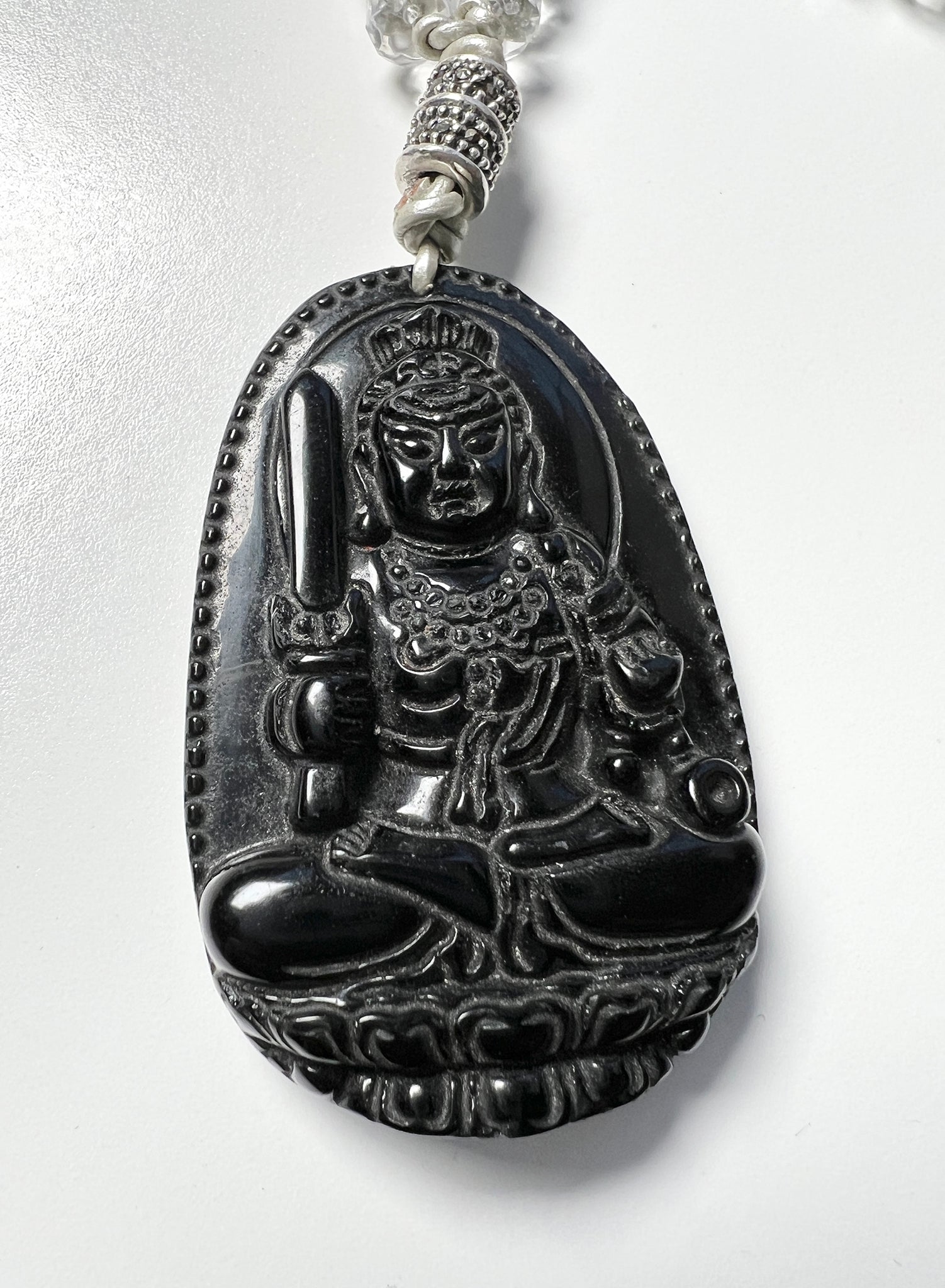 Crystal Quartz Buddhist Acala Mala - Amaria Studio