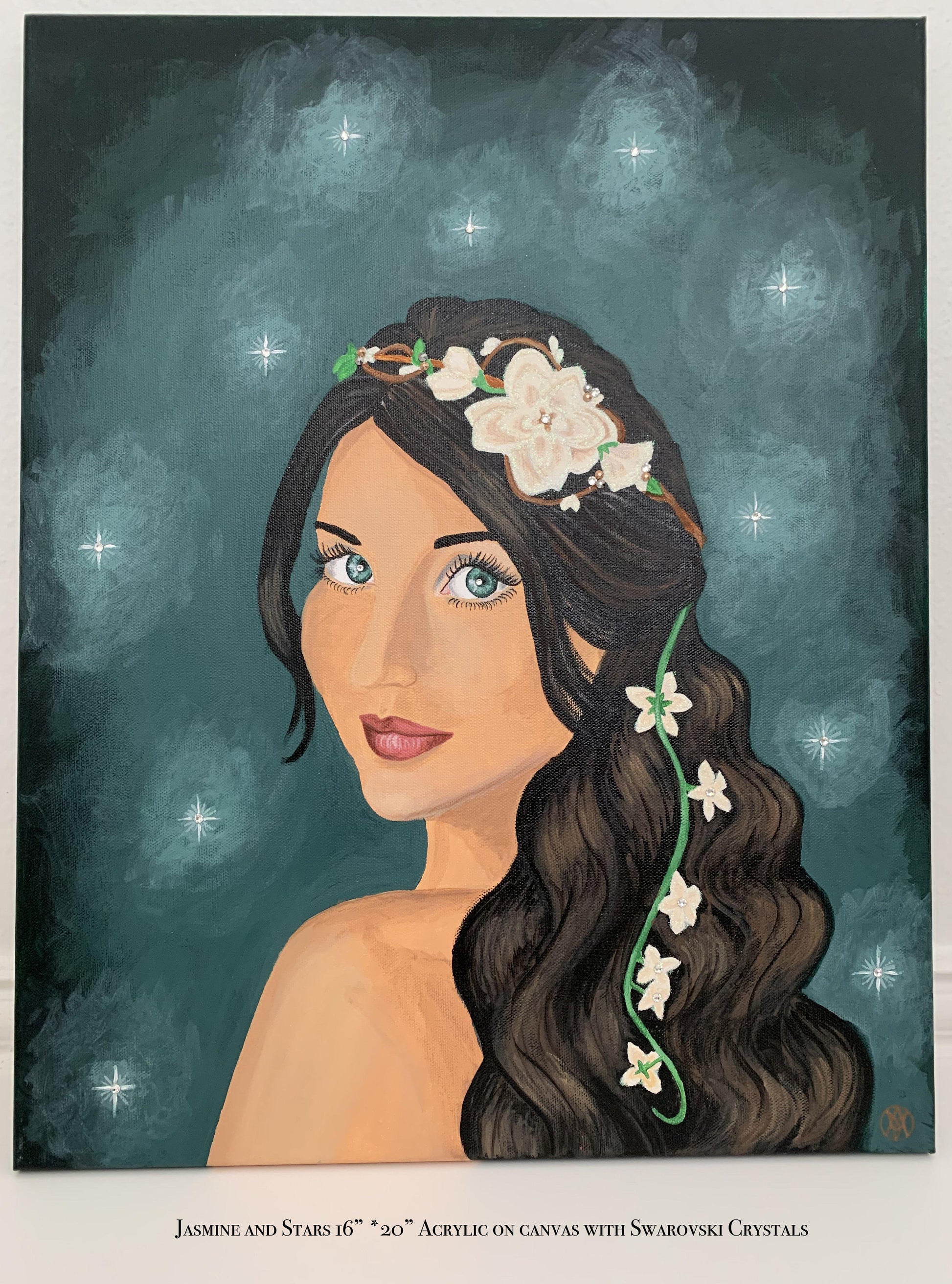 Jasmine and Stars Earrings - Amaria Studio