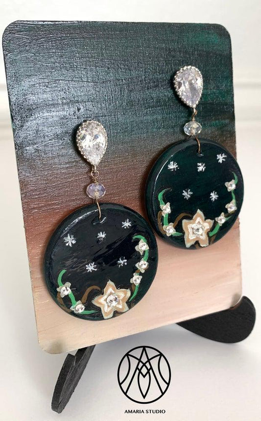 Jasmine and Stars Earrings - Amaria Studio