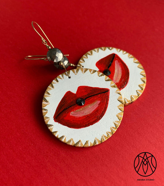 Lips Earrings - Amaria Studio