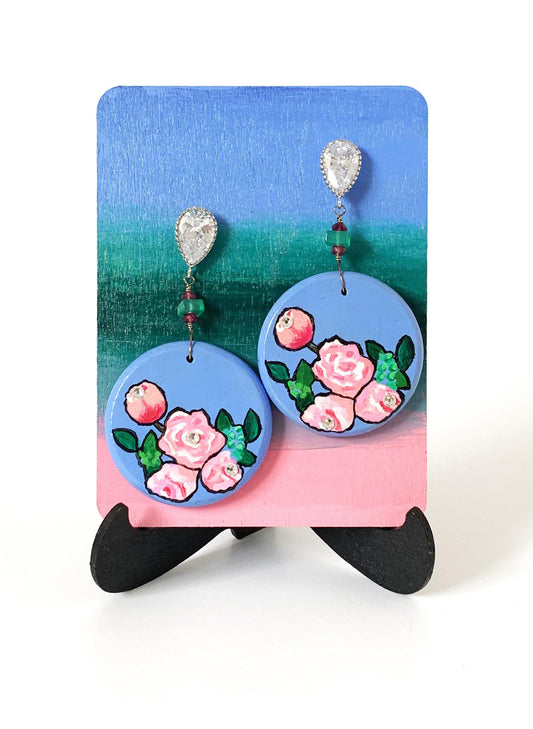 Peonies earrings - Amaria Studio