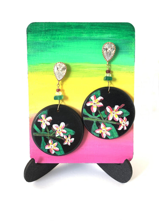 Plumeria Earrings - Amaria Studio