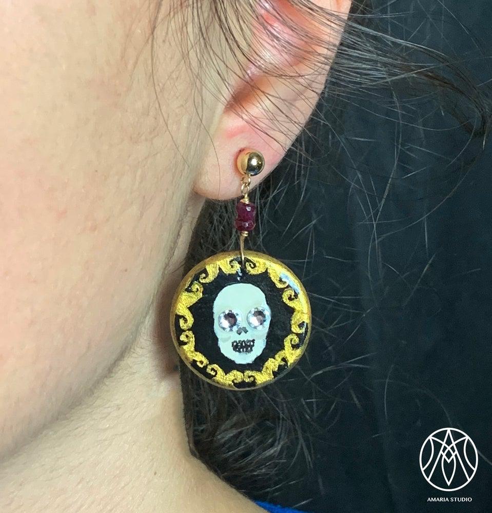 Filigree Skull earrings - Amaria Studio