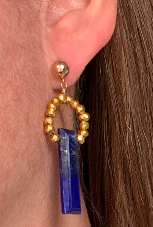 Lapis lazuli earrings - Amaria Studio