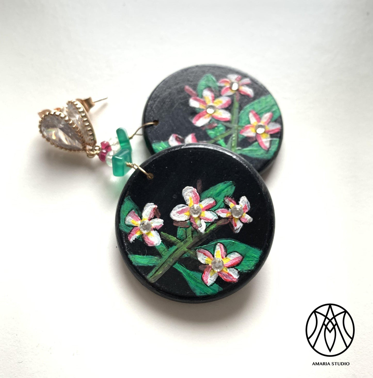 Plumeria Earrings - Amaria Studio